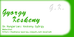 gyorgy keskeny business card
